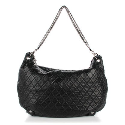 Chanel Lambskin Large Chain Mail Hobo Black 1 of 7