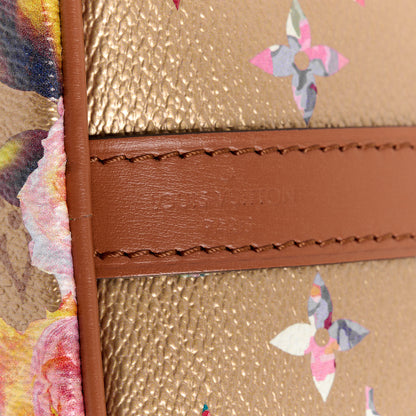 Louis Vuitton Metallic Monogram LV Garden Speedy Bandouliere 25 Gold 9 of 12