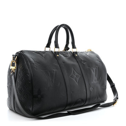 Louis Vuitton Empreinte Monogram Giant Keepall Bandouliere 45 Black 3 of 9