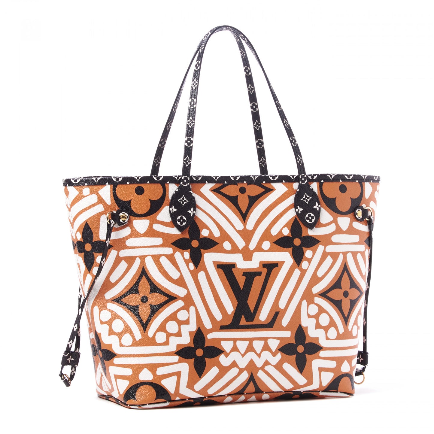 Monogram Giant Crafty Neverfull MM Creme Caramel