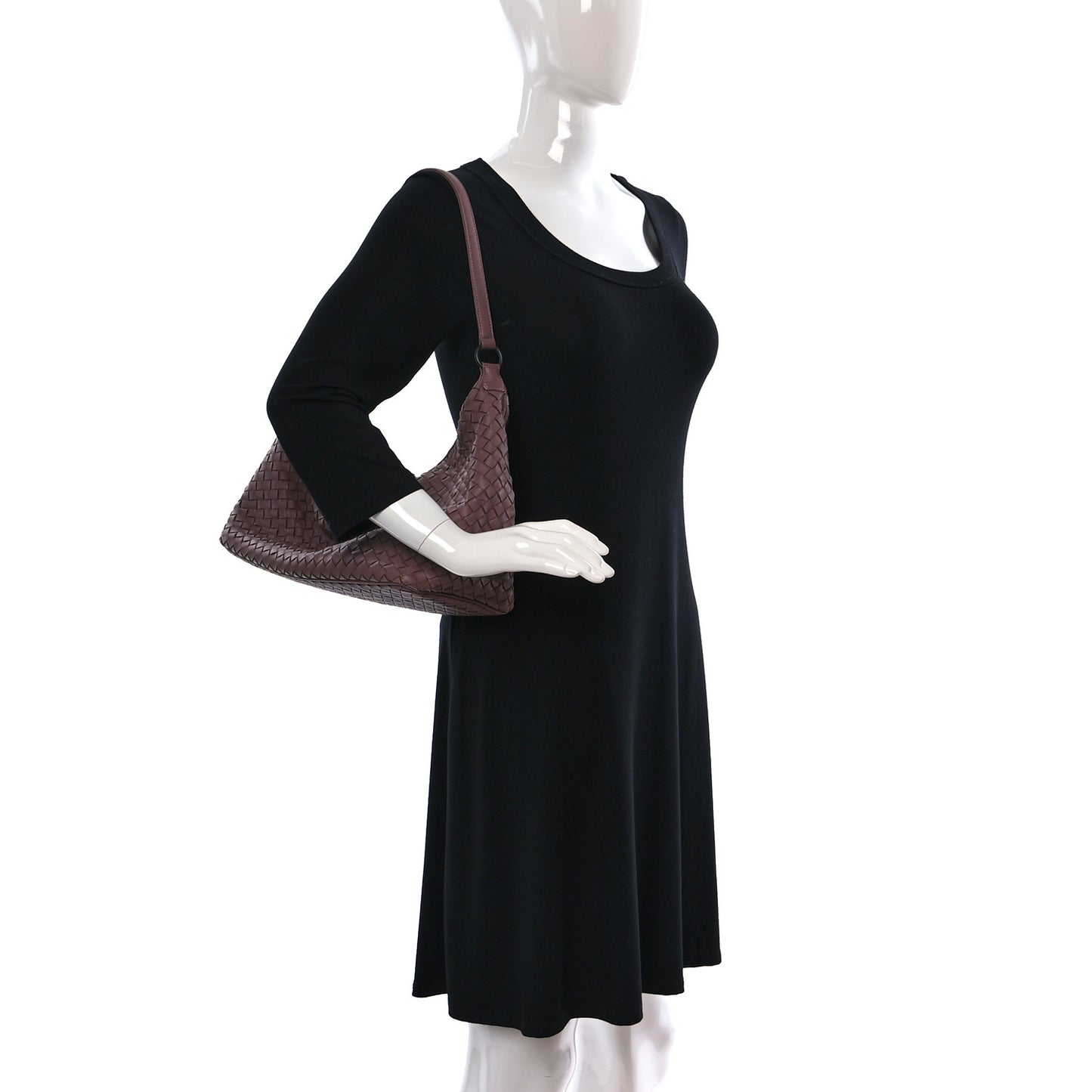 Nappa Intrecciato Ciambrino Bag Brown