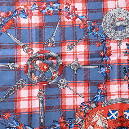 Hermes Silk Fleurs D'Ecosse Scarf 90 4 of 8