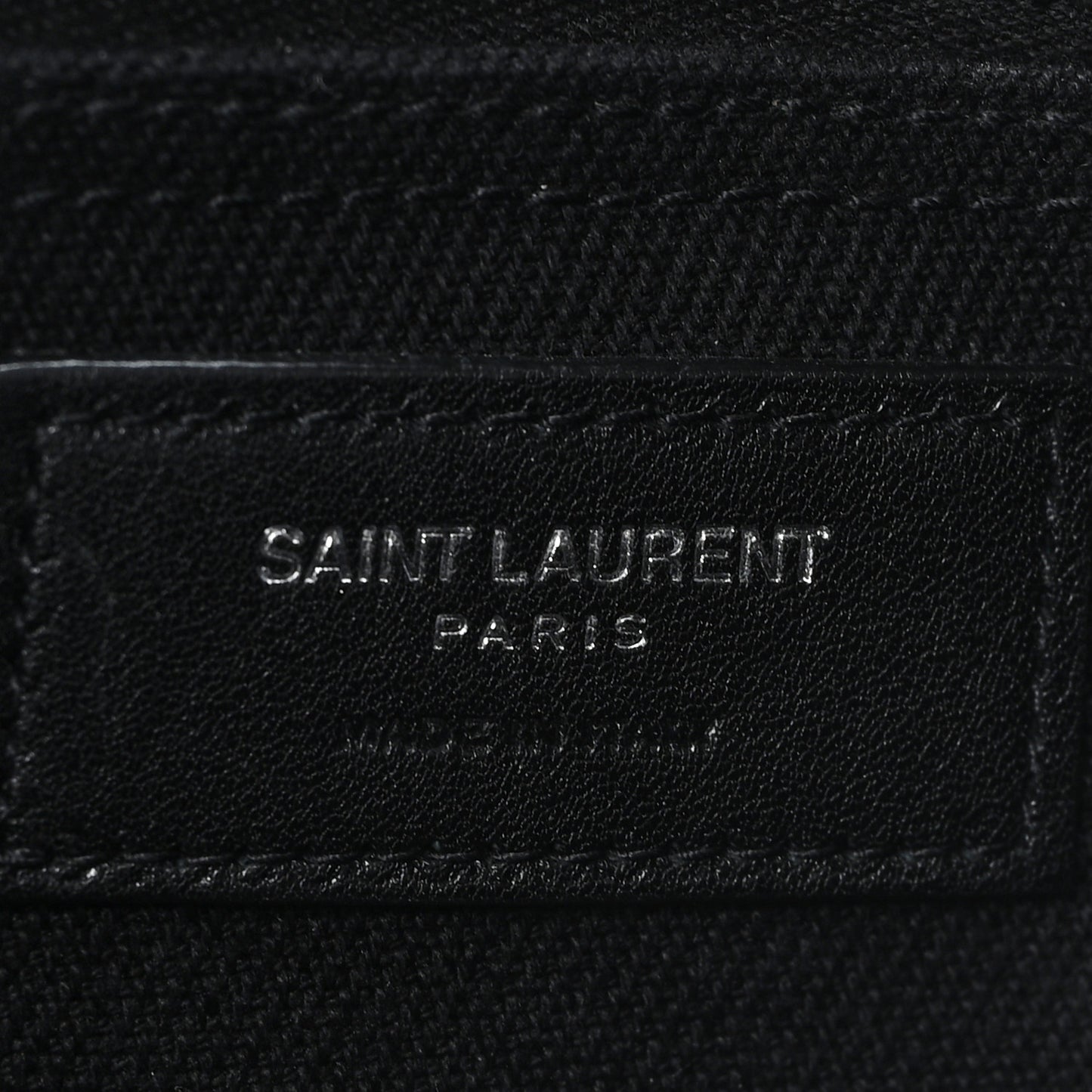 Linen Calfskin Rive Gauche Tote Black