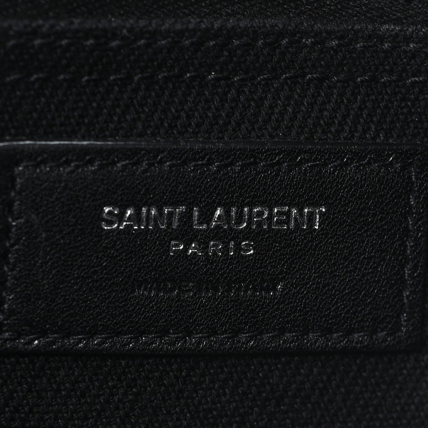 Saint Laurent Linen Calfskin Rive Gauche Tote Black 6 of 10