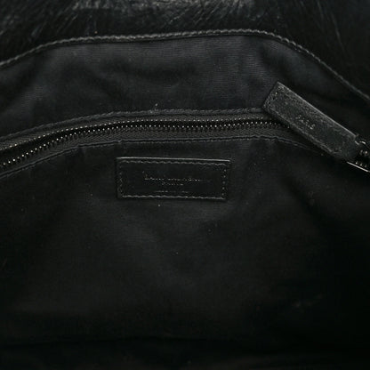 Saint Laurent Crinkled Calfskin Matelasse Monogram Medium Niki Shopper Tote Black 6 of 10