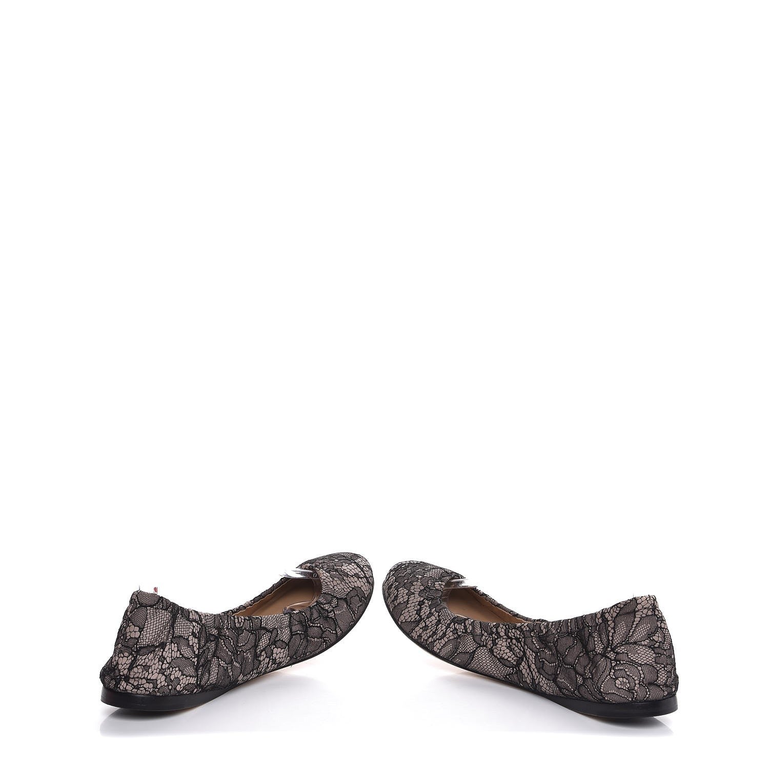 Valentino Garavani Lace Ballerina Flats 39 Black 5 of 11