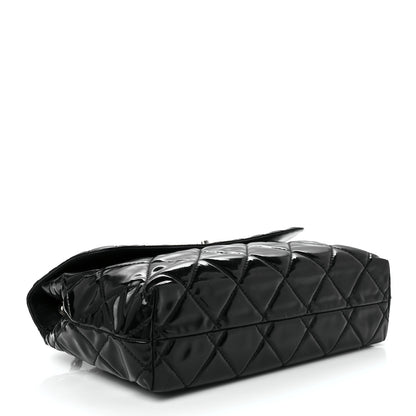 Chanel Vinyl Quilted In The Business Flap Bag Black 3 of 12