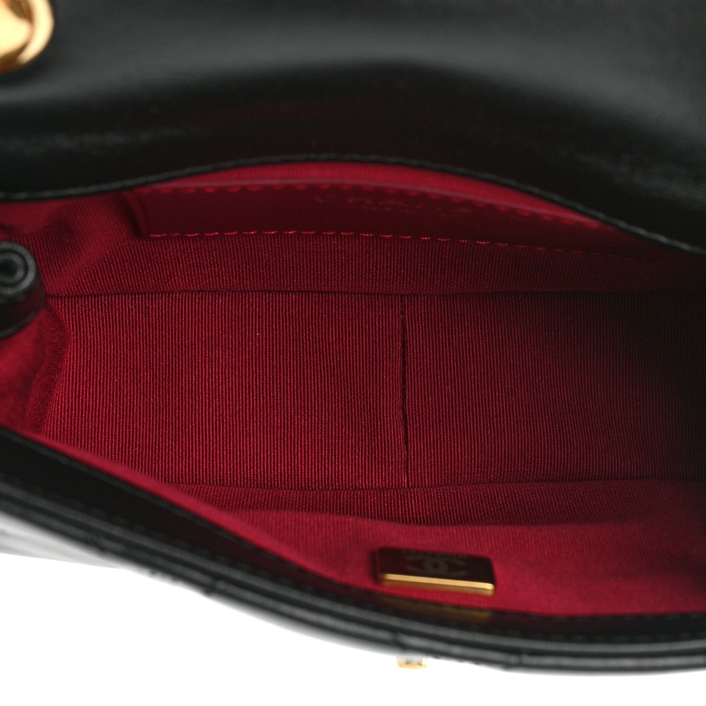 Lambskin Quilted Mini Flap Black