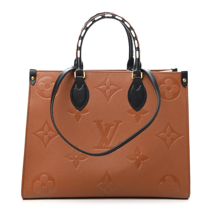 Louis Vuitton Empreinte Monogram Giant Wild At Heart Onthego MM Caramel 1 of 8