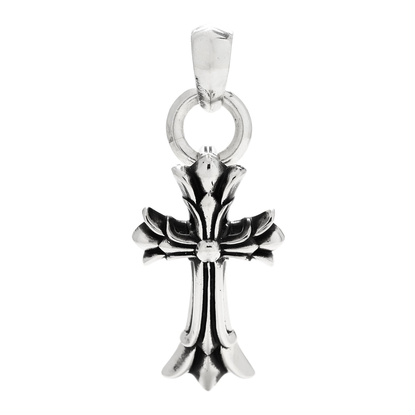 Sterling Silver Double Cross Pendant