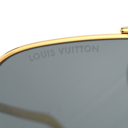 Louis Vuitton Metal LV Ash Sunglasses Z1267E Gold 7 of 7