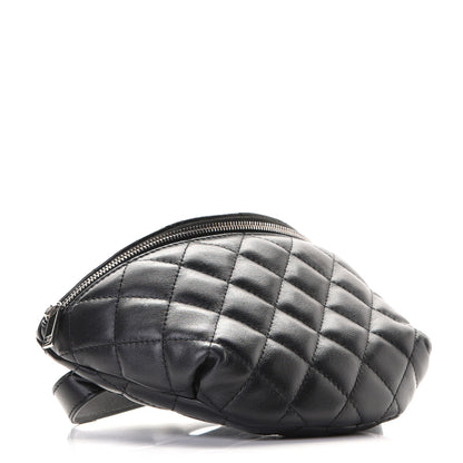 Chanel Lambskin Quilted Waist Belt Bag Black 3 of 5