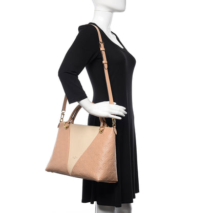 Louis Vuitton Empreinte V Tote MM Beige Rose Creme 2 of 13