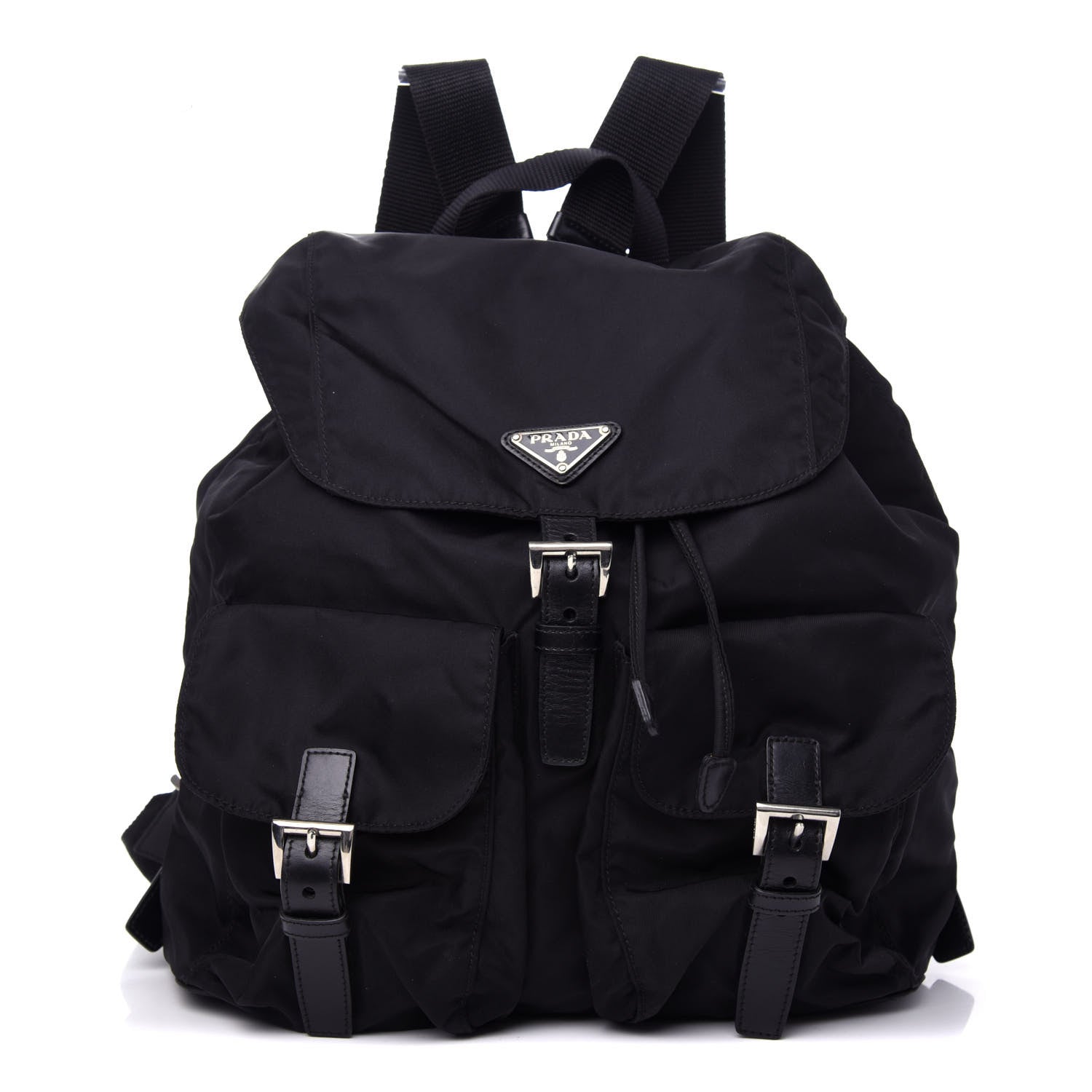 Prada Nylon Vela Medium Backpack Black 1 of 10