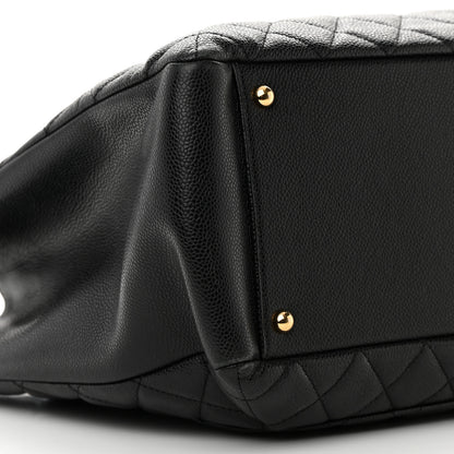 Chanel Caviar Quilted XL Grand Shopping Tote GST Black 9 of 14