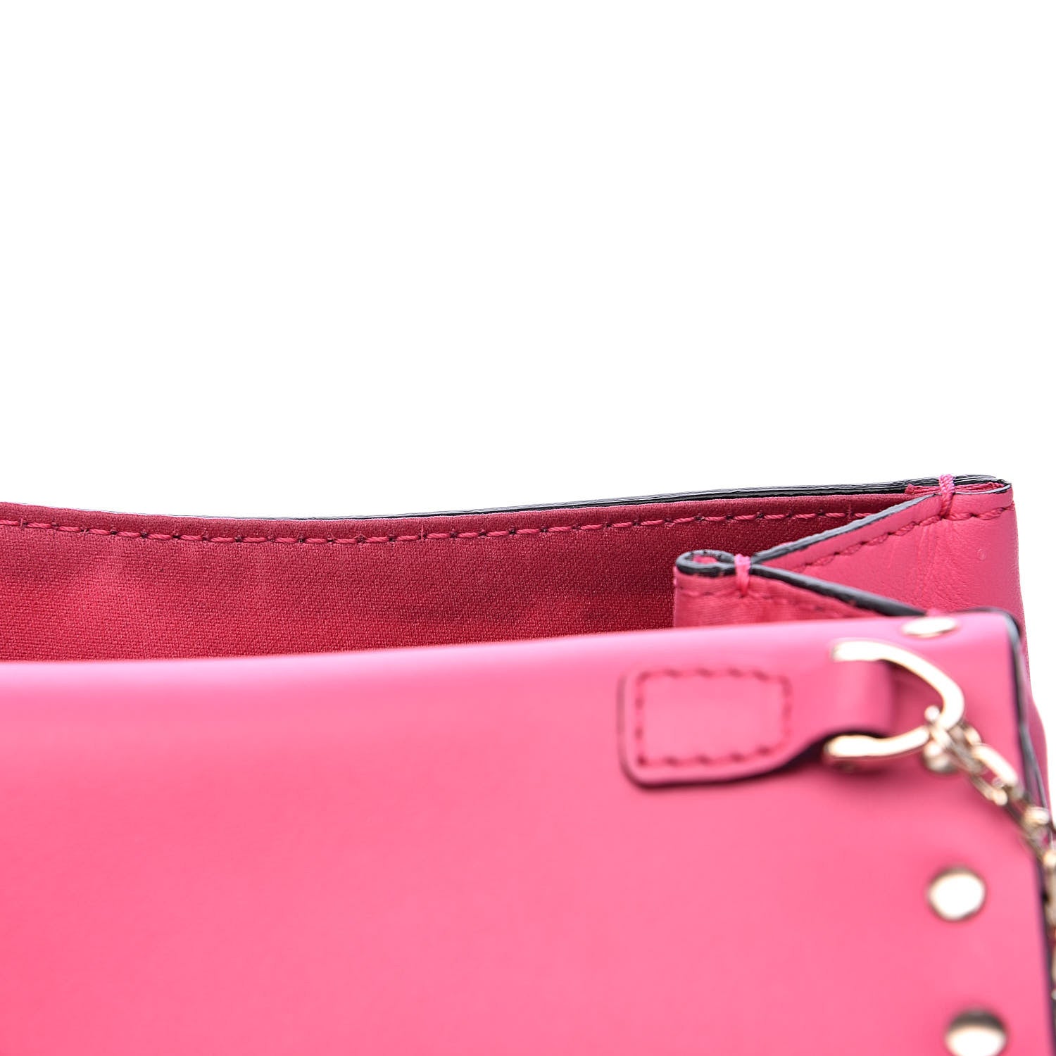 Valentino Garavani Vitello Rockstud Crossbody Saddle Bag Peony 11 of 11