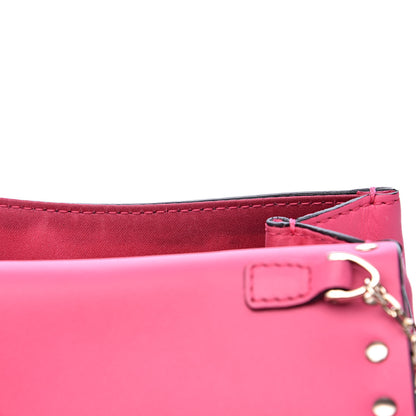 Valentino Garavani Vitello Rockstud Crossbody Saddle Bag Peony 11 of 11