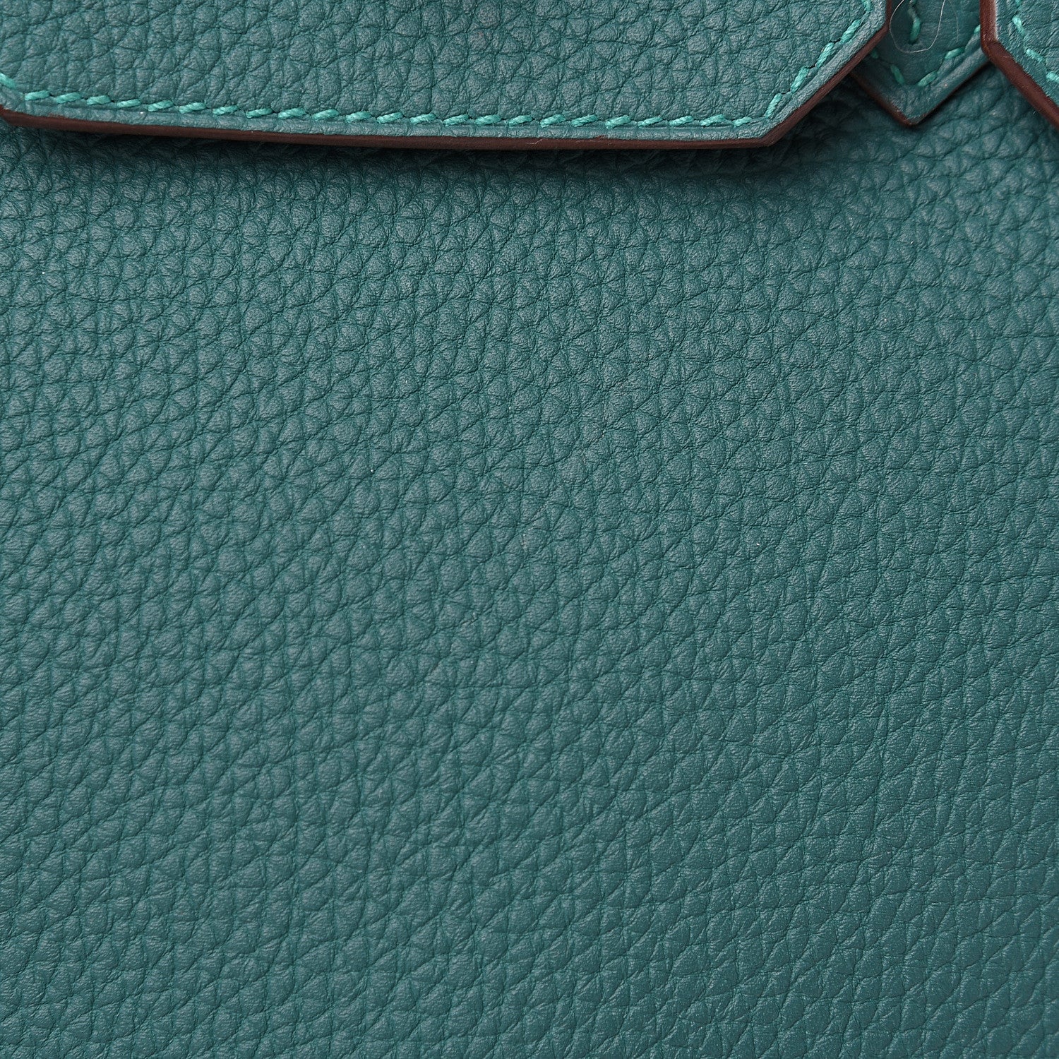 Hermes Togo Horseshoe Birkin 30 Malachite Capucine 10 of 11
