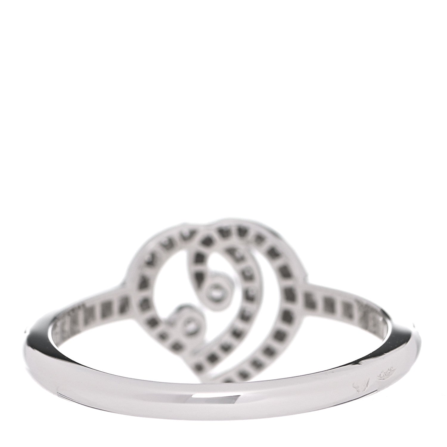 Tiffany Platinum Diamond Enchant Heart Ring 54 7 4 of 6