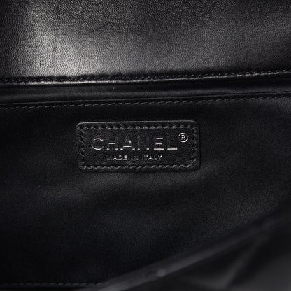 Chanel Lambskin Quilted Large Flap Clutch Black 6 of 9