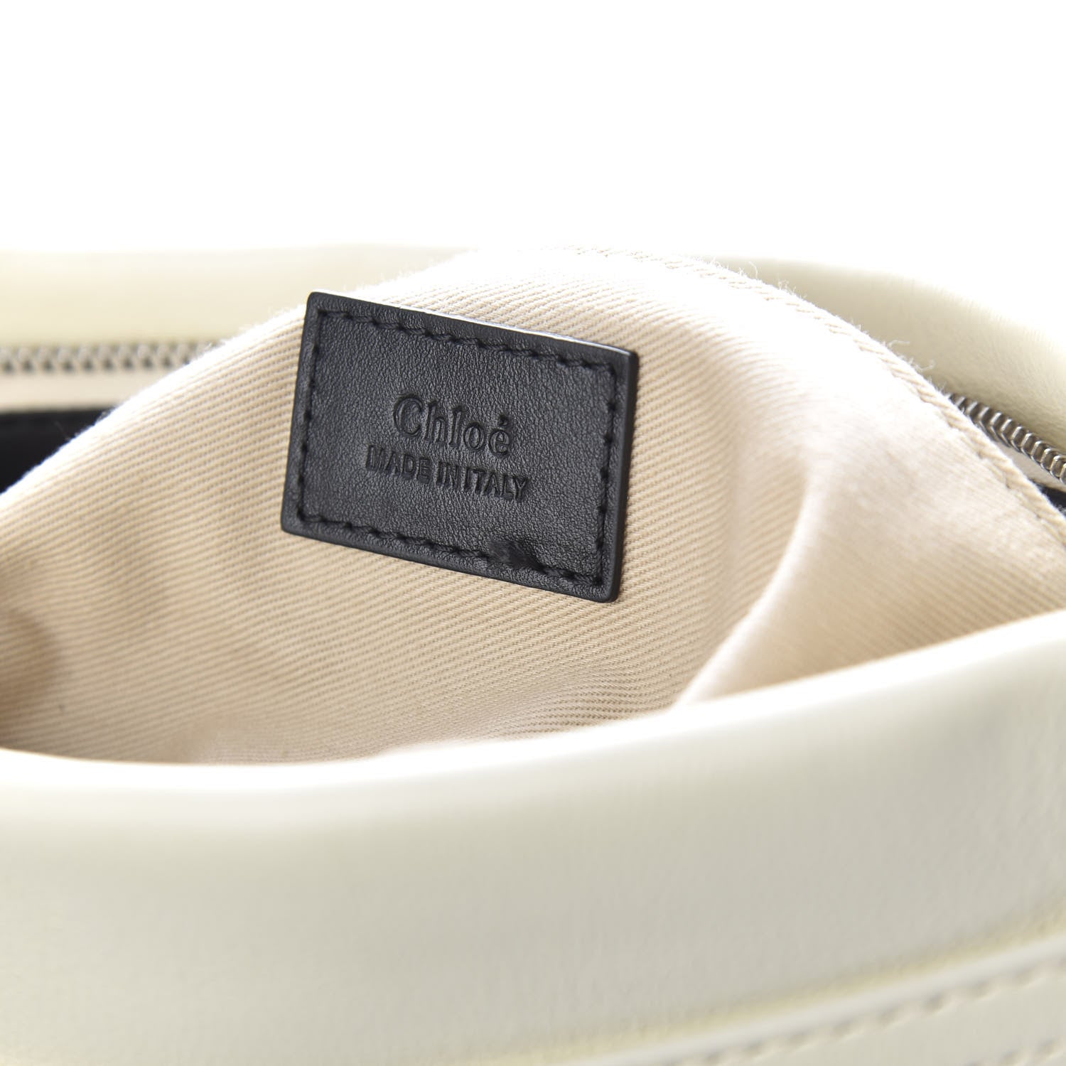 Chloe Smooth Calfskin Medium Roy Clutch Natural White 6 of 10