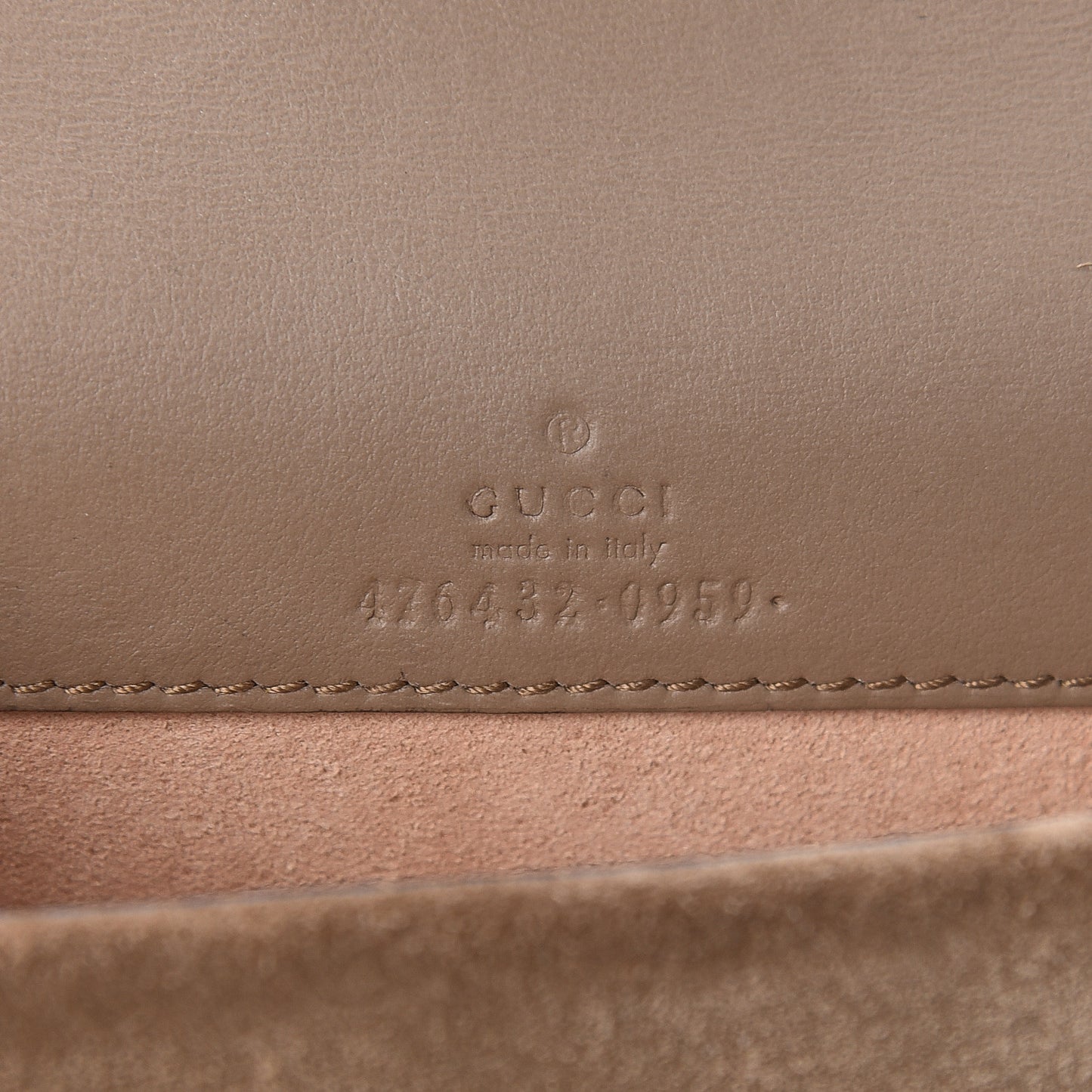 GG Supreme Monogram Super Mini Dionysus Shoulder Bag Taupe