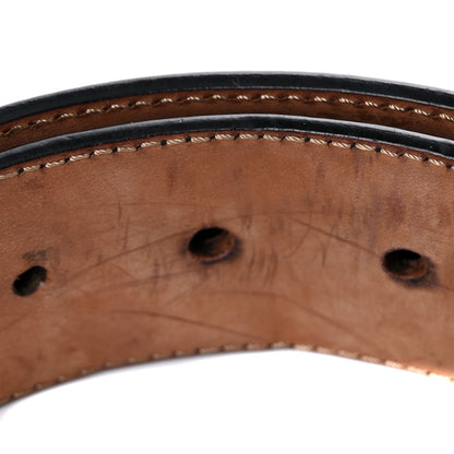 Fendi Vitello F is Fendi Bi-Color FF 1974 Embossed Belt 70 28 Maya Black 8 of 9