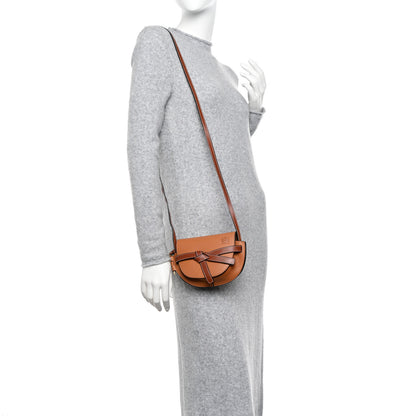 Loewe Grained Calfskin Mini Gate Crossbody Bag Caramel Pecan 2 of 10