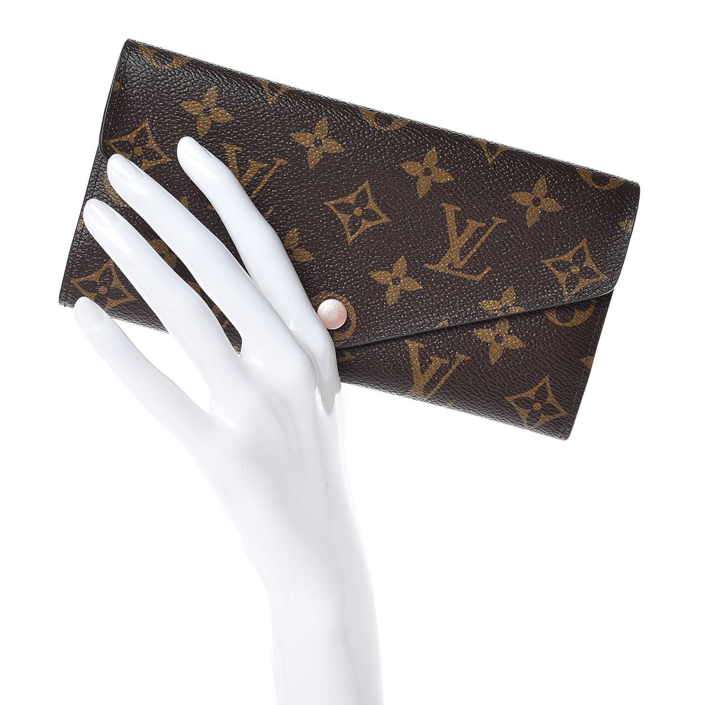Monogram Josephine Wallet Rose Nacre