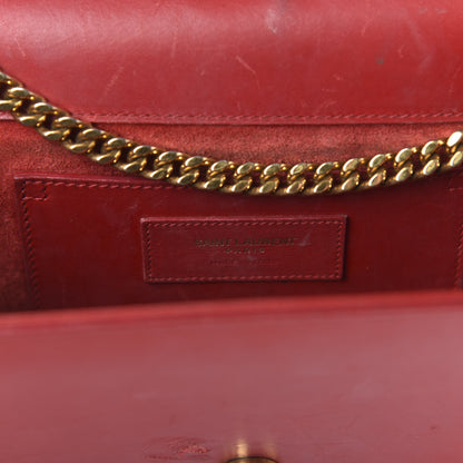 Saint Laurent Smooth Calfskin Medium Classic Monogram Kate Tassel Satchel Lipstick Red 8 of 13