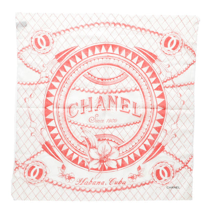 Chanel Cotton CC Habana Cuba Square Scarf 2 of 6