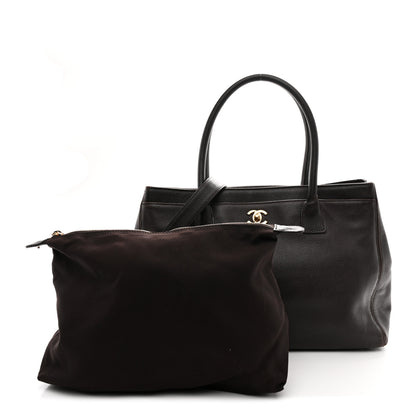 Chanel Calfskin Cerf Executive Shopper Tote Brown 3 of 13