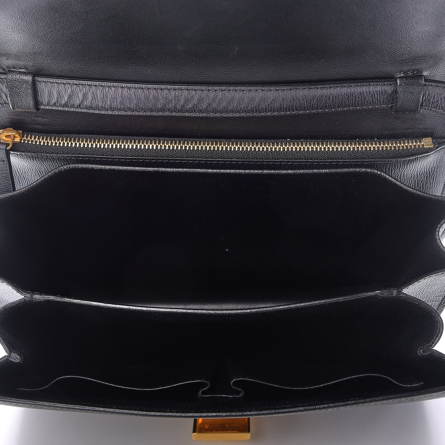 Liege Calfskin Medium Classic Box Flap Bag Black