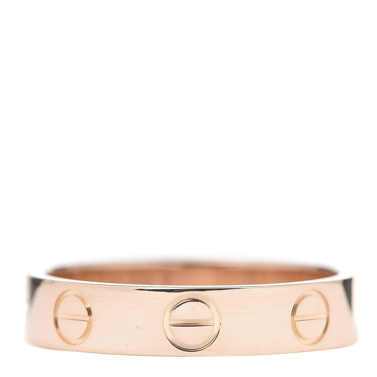 18K Pink Gold 3.5mm LOVE Wedding Band Ring 48 4.5