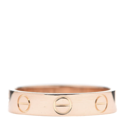 Cartier 18K Pink Gold 3.5mm LOVE Wedding Band Ring 48 4.5 3 of 4