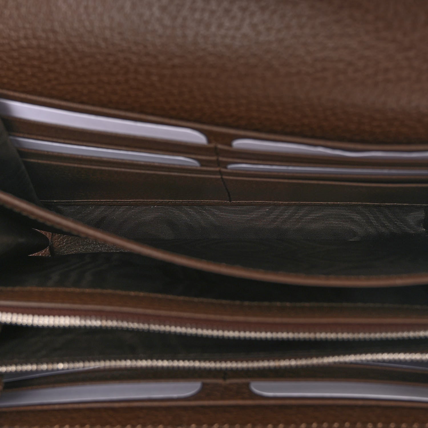 Gucci Monogram Jumbo GG Textured Dollar Calfskin Mini Dionysus Chain Wallet Camel Ebony New Acero 5 of 13