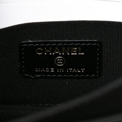 Chanel Calfskin Quilted Mini Maxi Pearls Wallet On Chain WOC Black 6 of 10