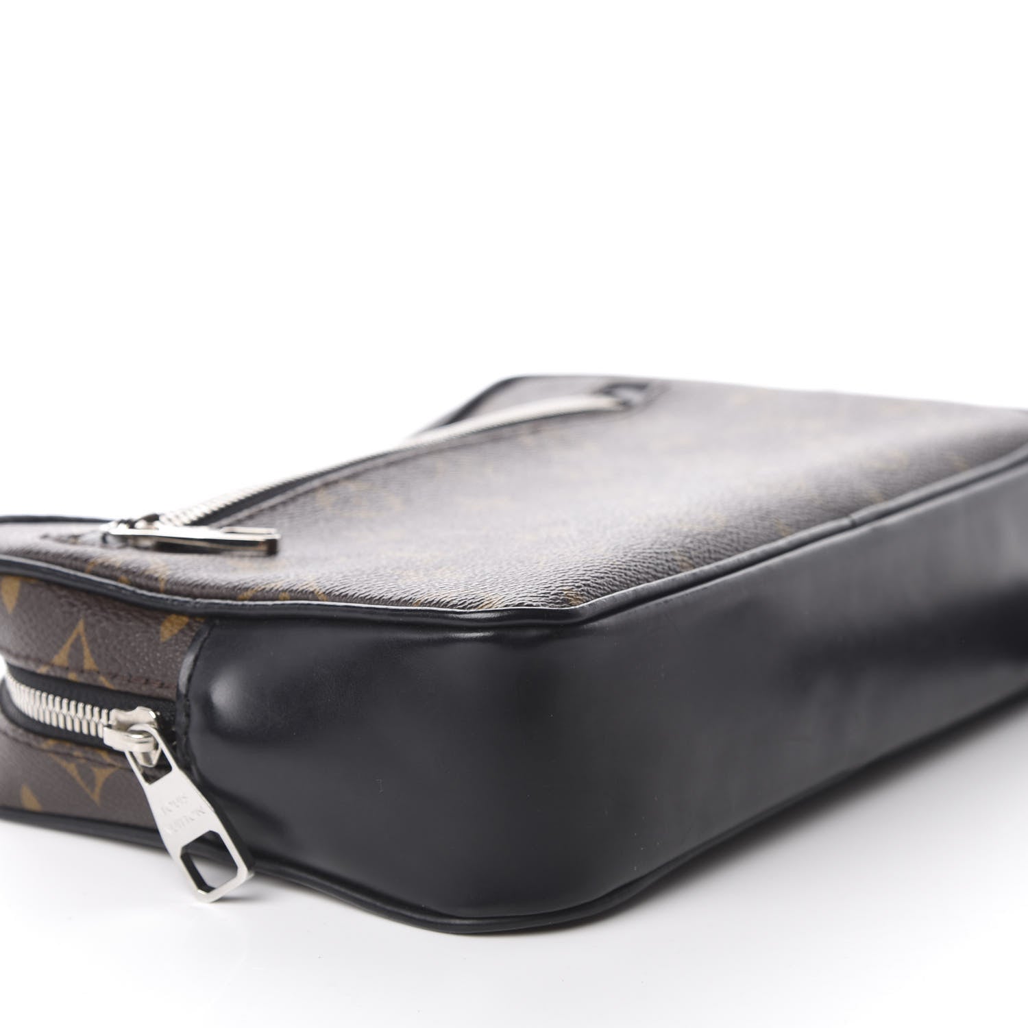 Louis Vuitton Monogram Macassar Kasai Clutch Black 6 of 9