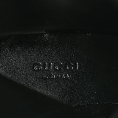 Gucci Flores Calfskin Monogram Maxi GG Nappa Matelasse Double G Ankle Boots 37.5 Black Camel Ebony 6 of 9