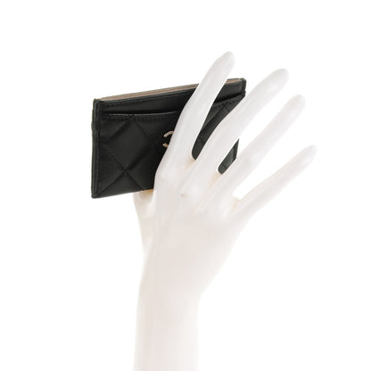 Chanel Lambskin Quilted Card Holder Black 2 of 8