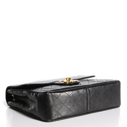 Chanel Lambskin Quilted Jumbo Flap Black 4 of 8