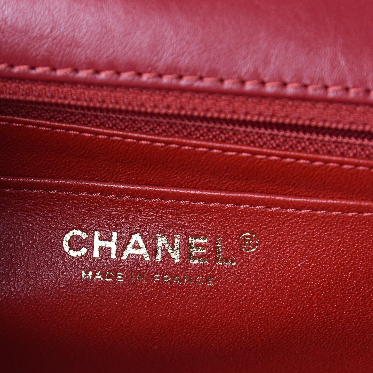 Aged Calfskin Quilted 2.55 Reissue Mini Flap Red