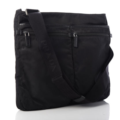 Prada Nylon Messenger Bag Black 3 of 9