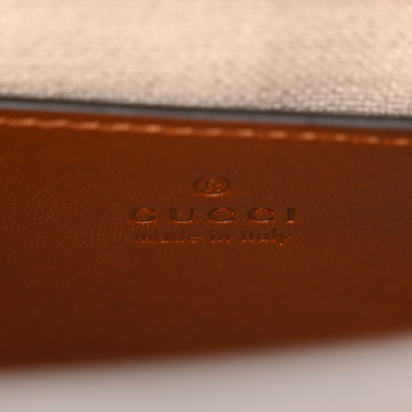 New Canvas Charisma Calfskin Crystal GG Monogram Mini Diana Tote Bag Camel Ebony