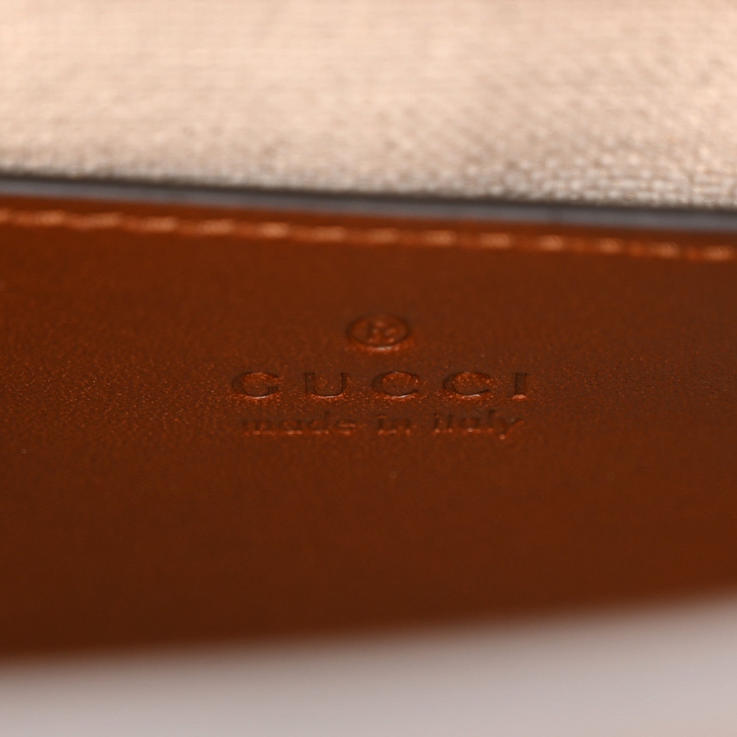 Gucci New Canvas Charisma Calfskin Crystal GG Monogram Mini Diana Tote Bag Camel Ebony 6 of 13