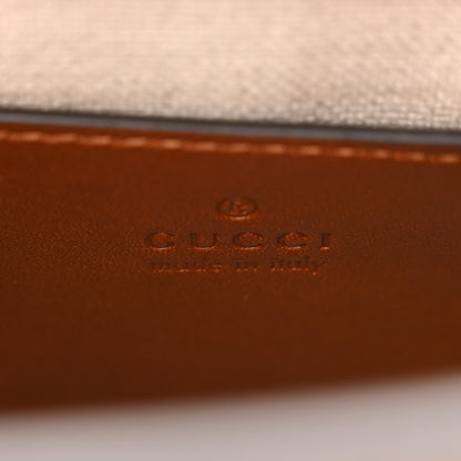 Gucci New Canvas Charisma Calfskin Crystal GG Monogram Mini Diana Tote Bag Camel Ebony 6 of 13