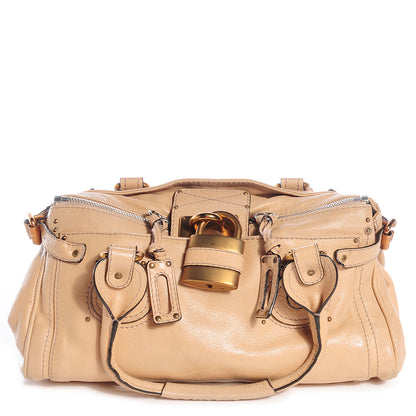 Chloe Leather Medium Paddington Satchel Beige 1 of 10