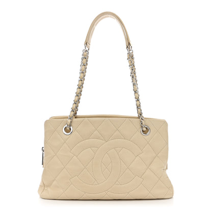 Chanel Caviar Quilted Petit Timeless Tote PTT Beige 1 of 10