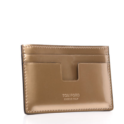 Tom Ford Metallic Calfskin Card Holder Gold 2 of 6