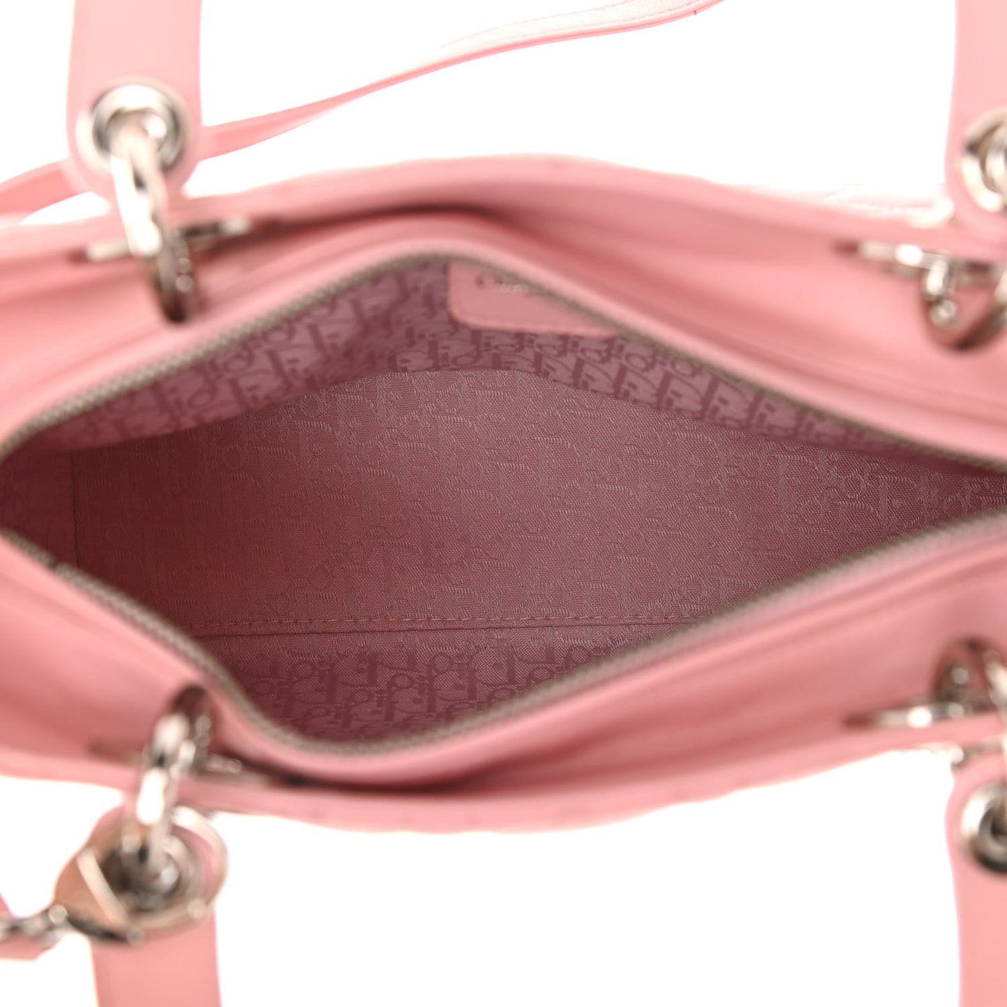 Lambskin Cannage Medium Lady Dior Light Pink